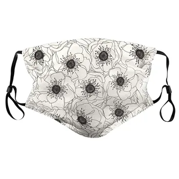 

1pc Facemasker Adult maska facemask Carbon Insert Funny print cotton Washable Reusable masque mascherine masque tissus lavable