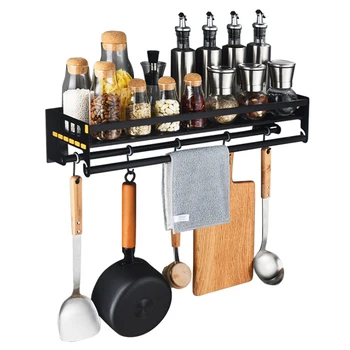 

Multi-functional Stainless Steel Kitchen Spice Shelf Bathroom Shower Storage Durable Holder Kitchen Storage Pot Rack Bracket