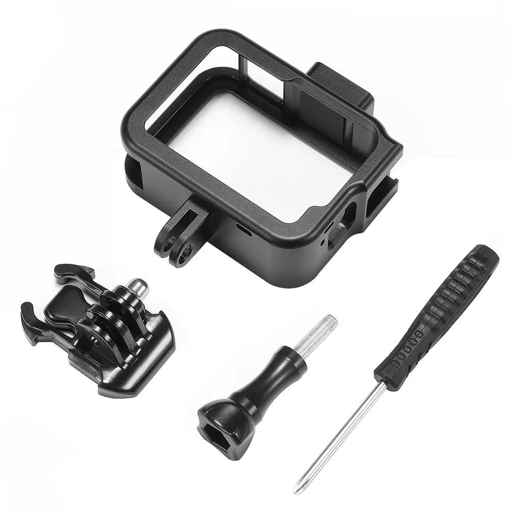

For GoPro HERO8 Black Standard Border Aluminum Alloy Frame Mount Protective Case with Base Buckle & Long Screw