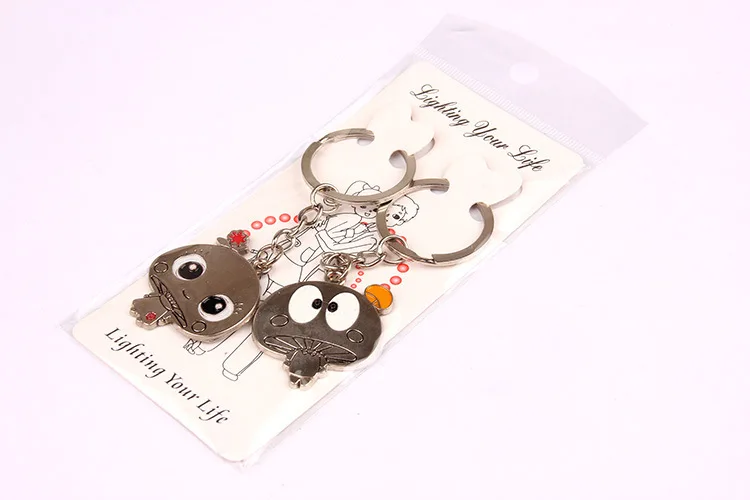 Teacher's Day Gift Couples A Pair of Buckles Creative Gifts Alloy Key Ring Variety Style Can Be Mixed Batch