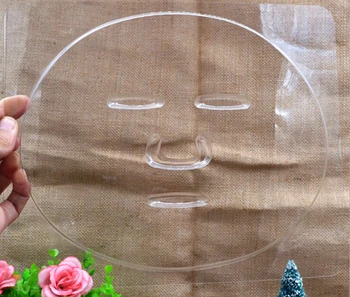 

Newest Facial Mask Plate for Fruit Vegetable Mask Machine Maker Clear Silicone Facial Care Mask Mould Tray Mask Making DIY Tool
