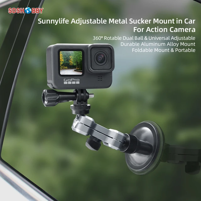 Sunnylife Ty-Q9415 Alliage d'aluminium Porte-bouteille de voiture Support  de ventouse pour Gopro Hero10