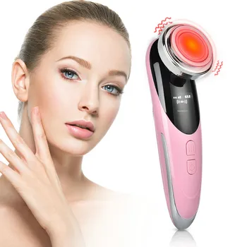 

RF Facial Microcurrent Cell Rejuvenation Beauty Instrument Limpieza Facial Ultrasonic Iontophoresis Red Blue Light Anti-aging