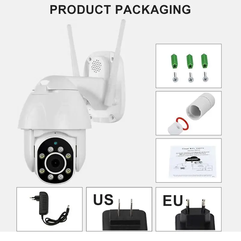 1080P PTZ IP камера Wifi наружная скоростная купольная беспроводная Wifi камера наблюдения 4X цифровой зум двухсторонняя аудио сеть CCTV камера