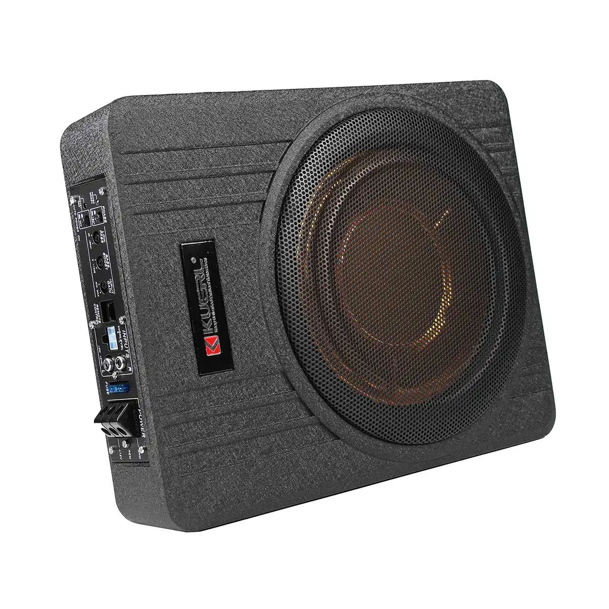 10 Inch 600W Car Super Slim Active Subwoofer Under Seat Sub Amplifier Car Subwoofers Active Subwoofer Car Speaker