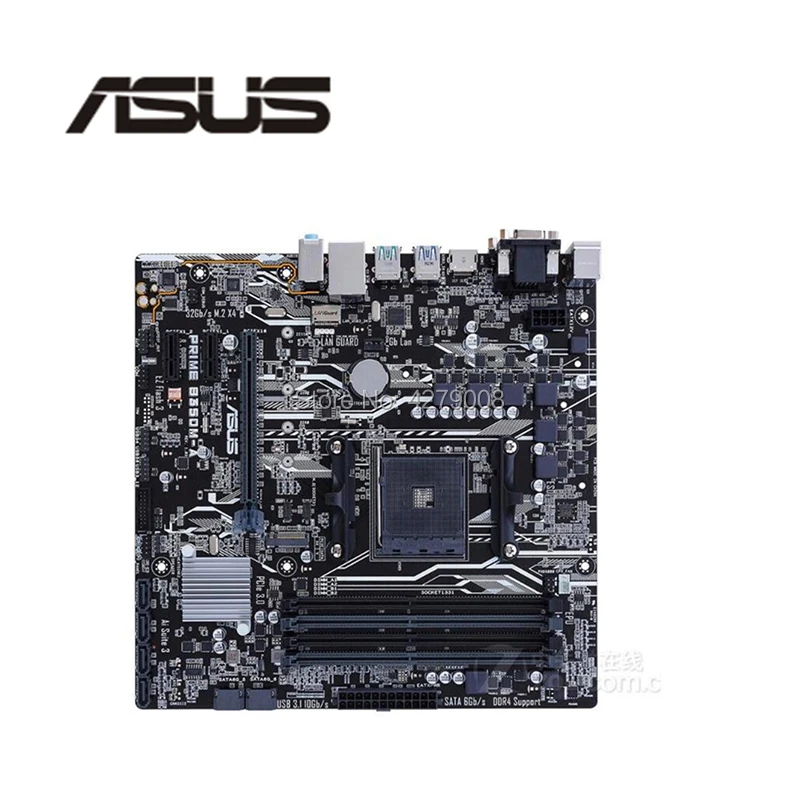 Для ASUS PRIME B350M A оригинальная материнская плата Гнездо AM4 DDR4 B350 рабочего