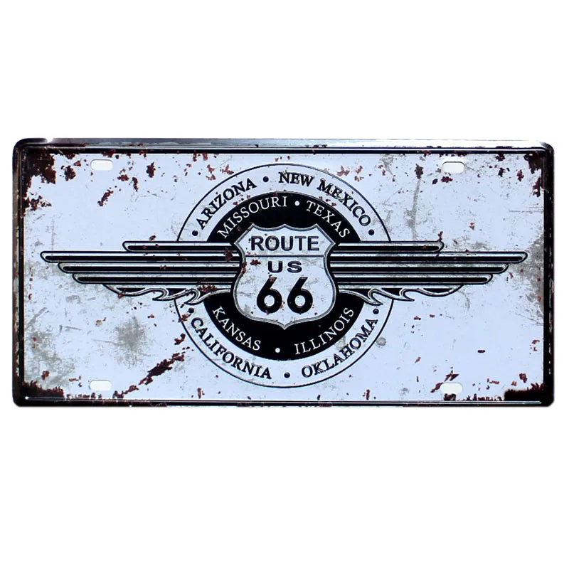 CH-0143 ROUTE66 металлическая пластина Мексиканская жестяная вывеска винтажная настенная Бар Паб гараж кухня домашний декор 30X15 см CH-0121 - Цвет: CH-0143