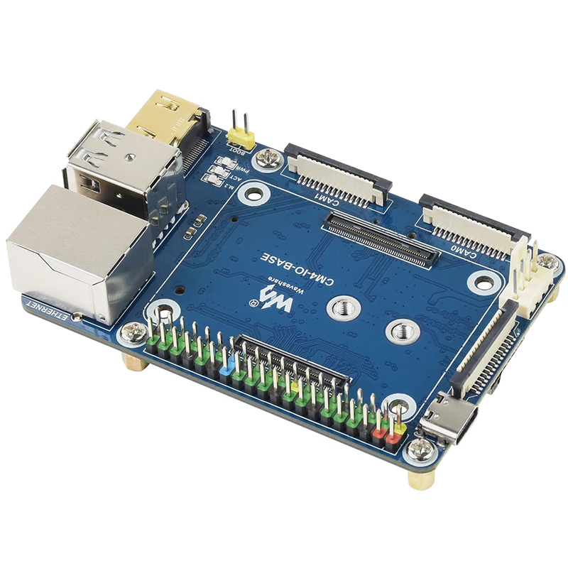 Placa de Base Mini Módulo Raspberry pi Placa de Base com cs Dsi Rtc Ventilador Hdmi-compatível Usb Rj45 Gigabit sd Card Slot M.2 para Cm4 Acessórios p/ quadro de demonstração - Imagem 3