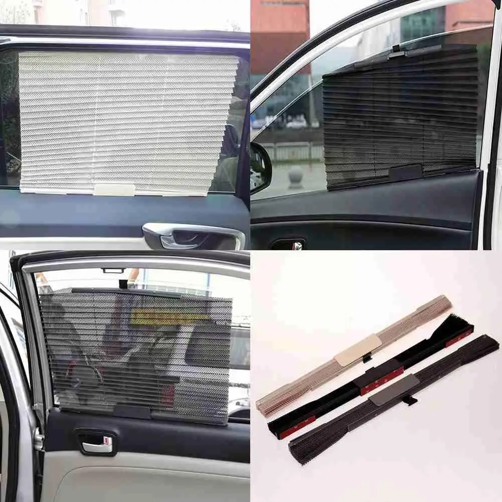 Retractable Car Auto Side Window Sunshades Sun Shade Visor Shade Window Curtain Car Blind Protection Roller Windshield Sun
