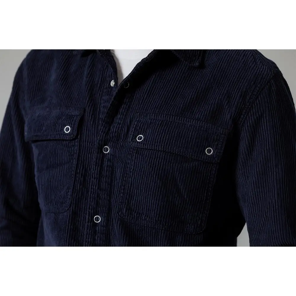 Cena SIMWOOD 2020 wiosna nowy sztruksowa kurtka mężczyźni trucker kurtka moda 100% płaszcze bawełniane odzież wierzchnia plus size odzież marki SI980670