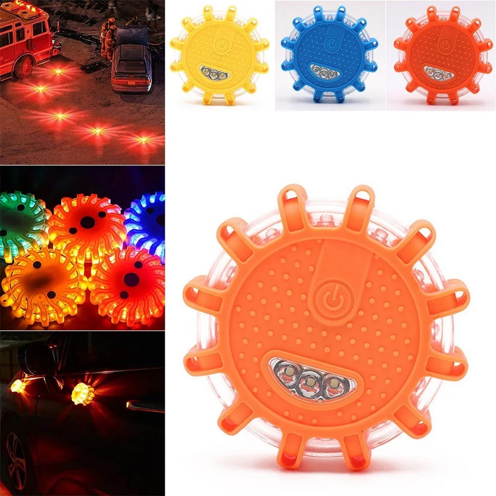 

Magnetic Emergency Roadside Safety Light Road Flares Outdoor Rescue Light LED Strobe Warning Light Flashlights Car Beacon Lamps