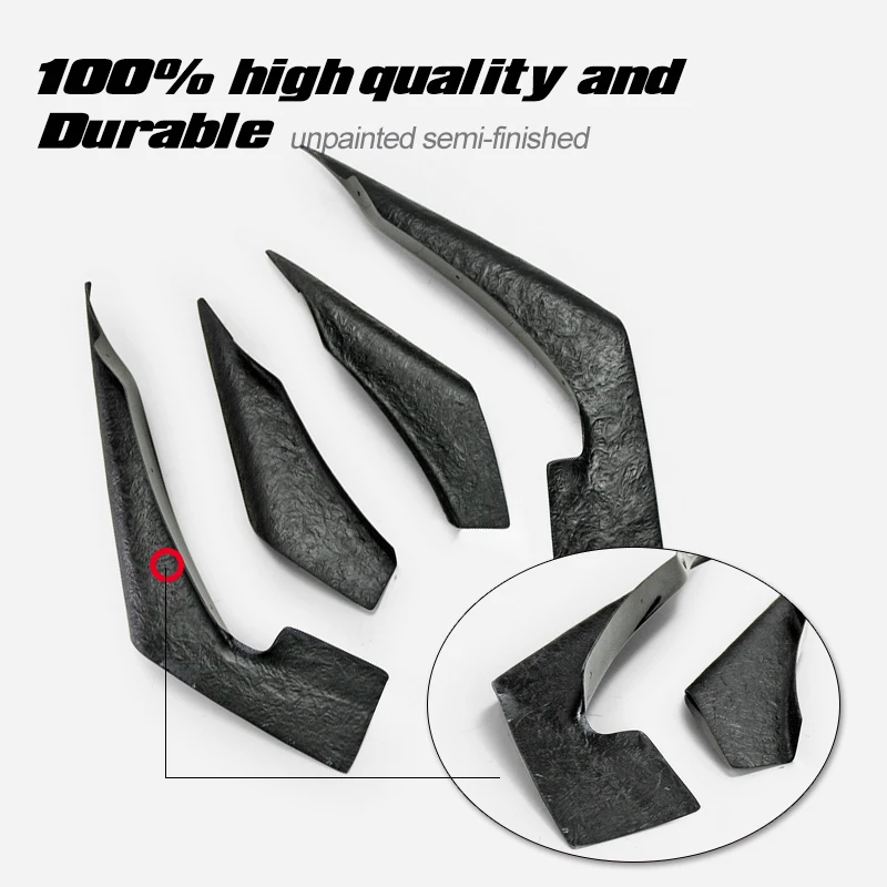 FRP Canard отделка для Evolution 10 VRSV2 широкий стиль двойной Hyper glass Fiber Canard 4 шт. Комплект кузова тюнинг для EVO10 гоночная часть