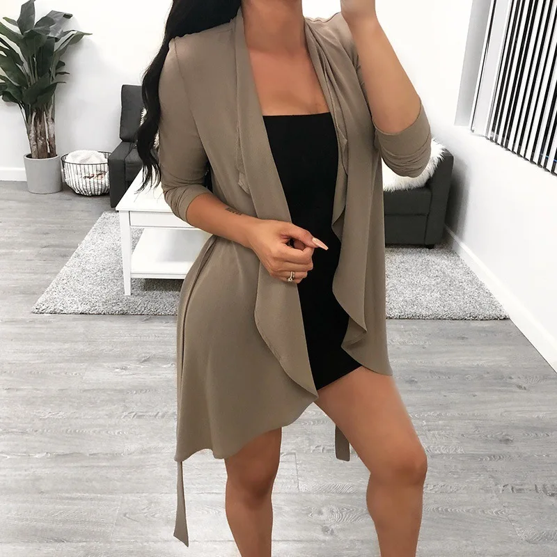 

windbreaker women coat plus size pink clothes womens clothes 2020 open stitch casual trench coat for mama overcoat streetwear