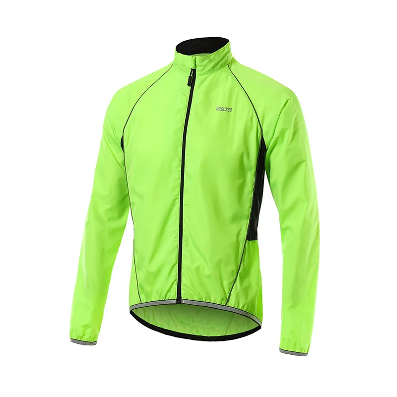 

Arsuxeo AI Speed Europe Sports Trench Coat Men's Thin Outdoor Wind Shield Trench Coat Running Windproof Sai Reflective Coat