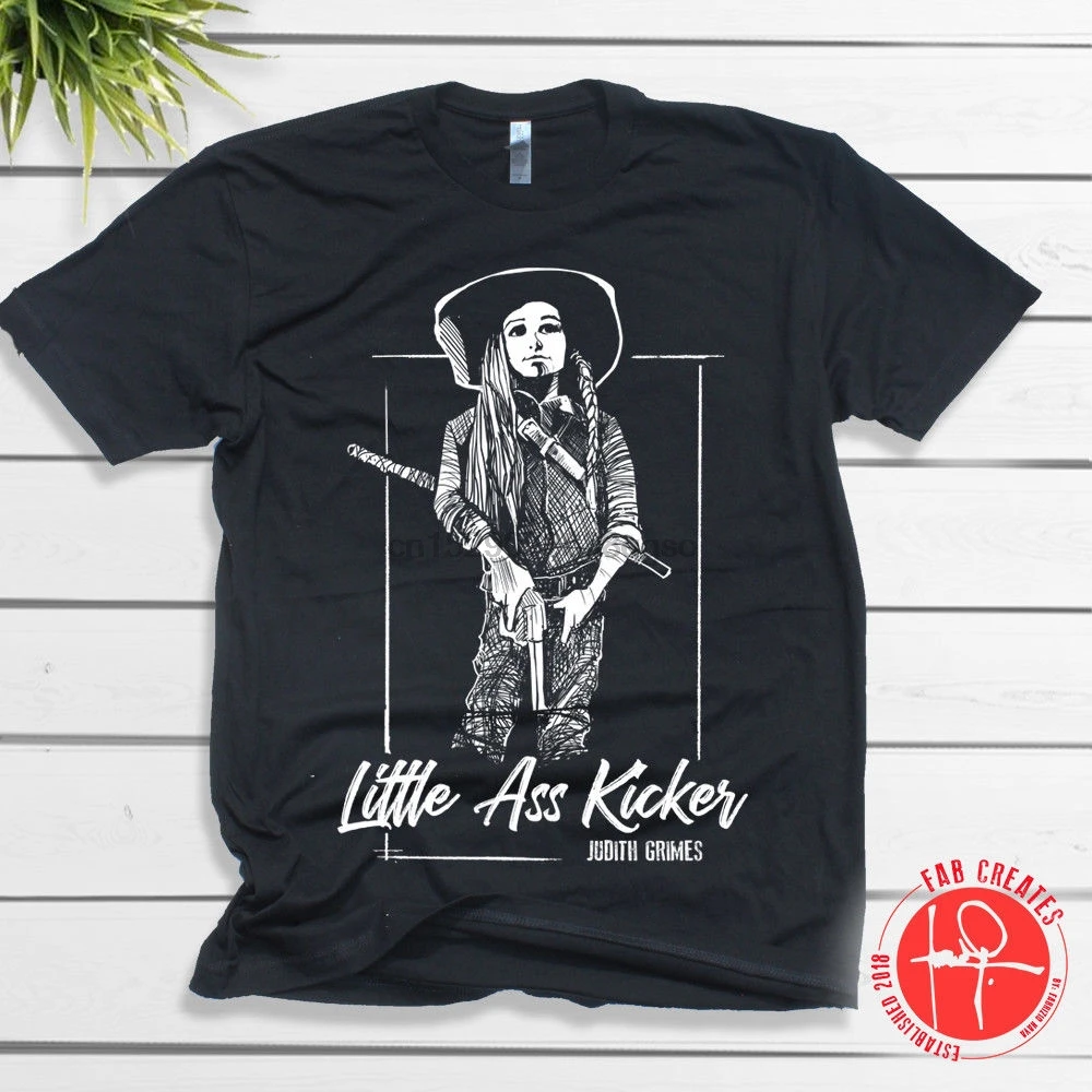 Новое поступление 2019 года Мужская модная футболка Judith Grimes Little Ass Kicker The Walking Dead