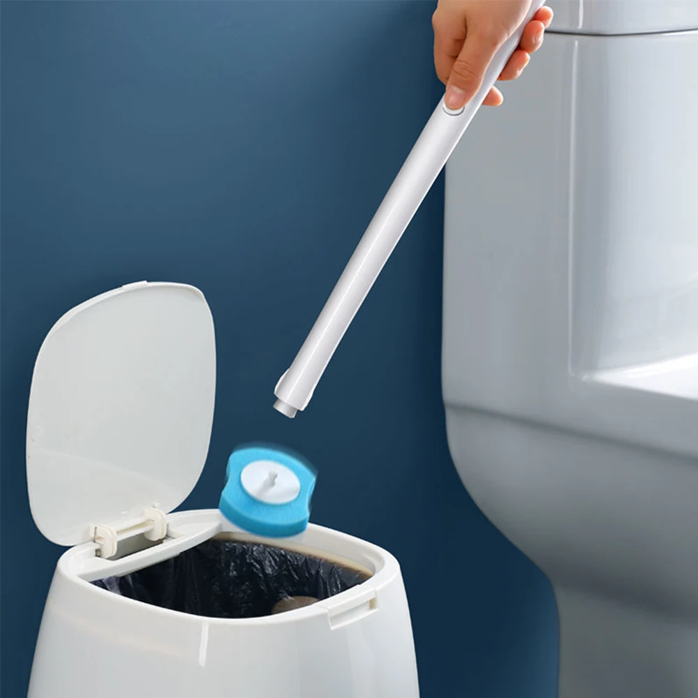 Bathroom accessories toilet brush set toilet brush disposable brush for toilet modern hygienic bathroom accessories long handle cleaner tool for bathroom