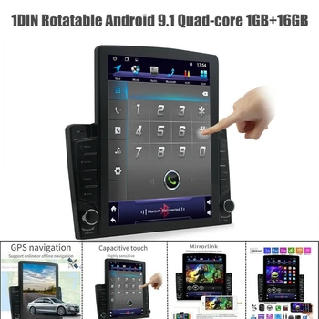 

9.7 Inch Vertical Sn Hd 1Din Quad Core 2.5D 1Gb+16Gb Car Mp5 Player Bt Stereo Fm Radio Android 9.1 Gps Navigation