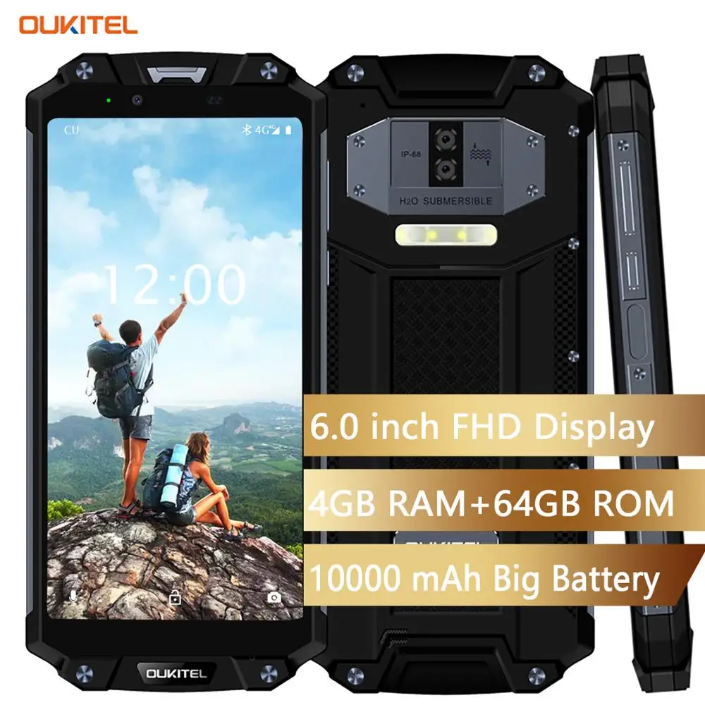 Achat OUKITEL WP2 IP68 étanche à la poussière anti choc téléphone portable 4G RAM 64G ROM Octa Core 6.0 \
