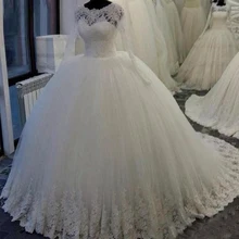NBW002 robe de mariee Дешевое вечернее платье свадебное платье с длинными рукавами кружевное винтажное подвенечные Свадебные платья vestido de noiva