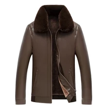 Зимний искусственный меховой кожаный жакет для мужчин s плюс размер 60 pu кожаные куртки для мужчин из искусственного меха Толстая теплая замшевая куртка