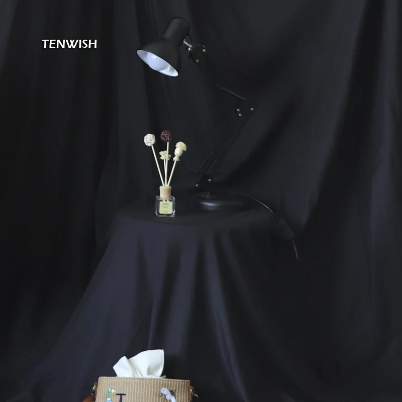 Description Picture 5 of itemTENWISH Solid Colored Muslin Background Seamless Backdrop Cloth for Photo Studio Instagram Still Life Shooting Tiktok Live