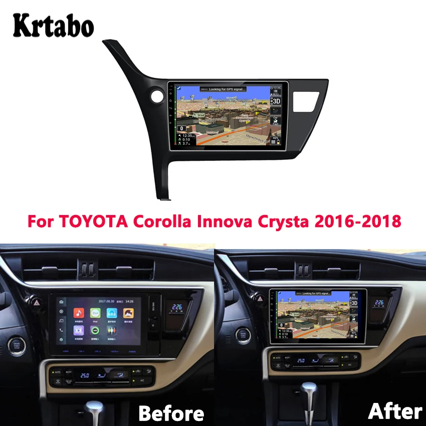 Car radio Android multimedia player 4G RAM For TOYOTA Corolla Innova Crysta GPS Touch Screen