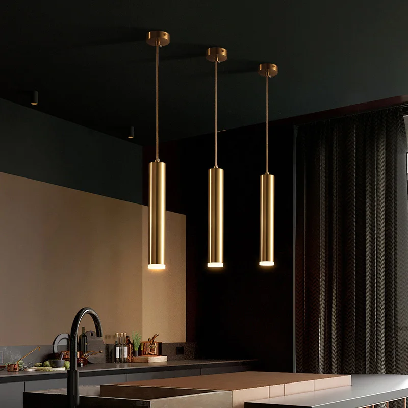 Gold and Black Nordic Kitchen Chandelier Lighting 1