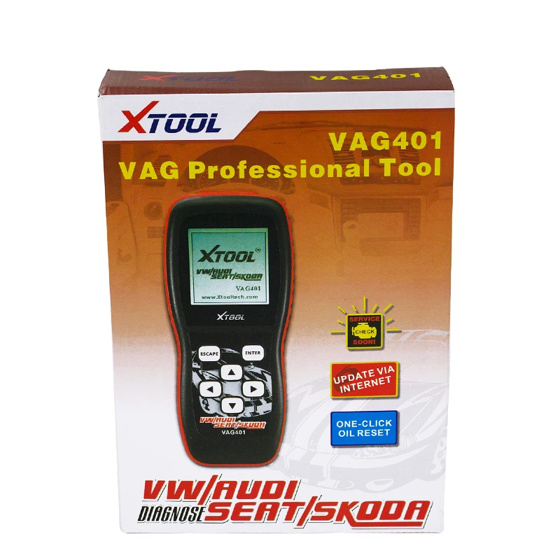 Профессиональный сканер XTOOL VAG401 OBD2 автоматический диагностический инструмент VAG 401 для AUDI/SEAT/SKODA/VW бесплатное онлайн обновление кода ридер