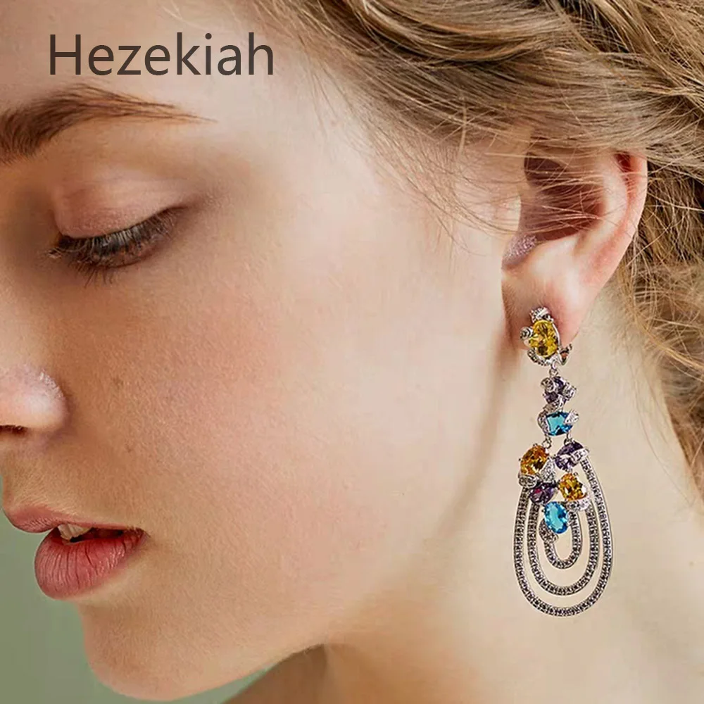 Серьги гвоздики Hezekiah бесплатная доставка Индивидуальные Модные женские серьги