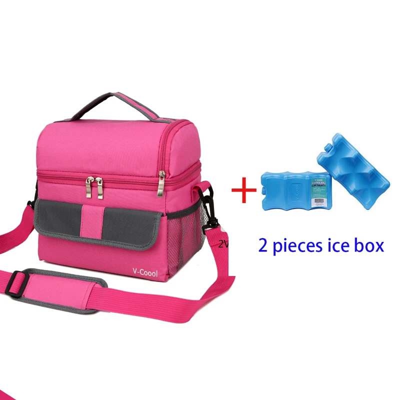 rose and ice box V-Coool 2-Слои детская утепленная бутылка сумки Теплые термо-держатель для кормления Еда хранения мессенджеры молока Термальность сумка DBE - Цвет: rose and ice box