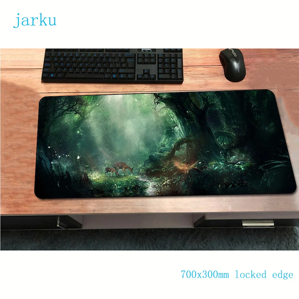 

fantasy forest mouse pad 700x300x2mm gaming mousepad Adorable office notbook desk mat Colourful padmouse games pc gamer mats