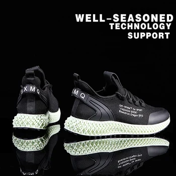 

4D sole new men's wild flying woven mesh travel shoes lightweight and breathable men's high quality casual shoes sports shoes