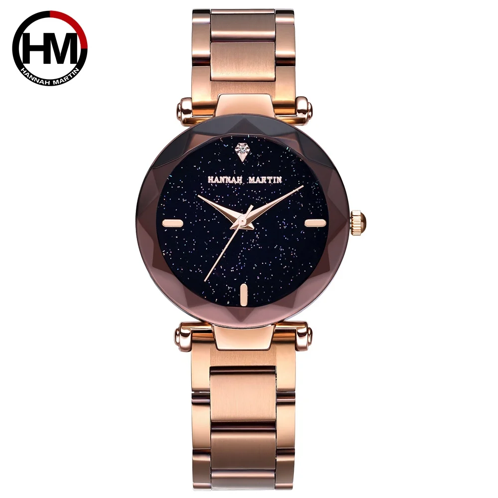 

HM 2020 New brand Japan Women Fashion Elegant Magnet Buckle WristWatches Waterproof Ladies Bling Dial Quartz Watch HM09