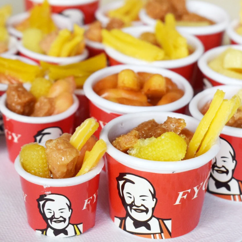 Mini Doll Food 2pcs 1/6 1/12 Scale for Miniature Dollhouse Pretend Play Kitchen Set Furniture Decoration Accessories Toy