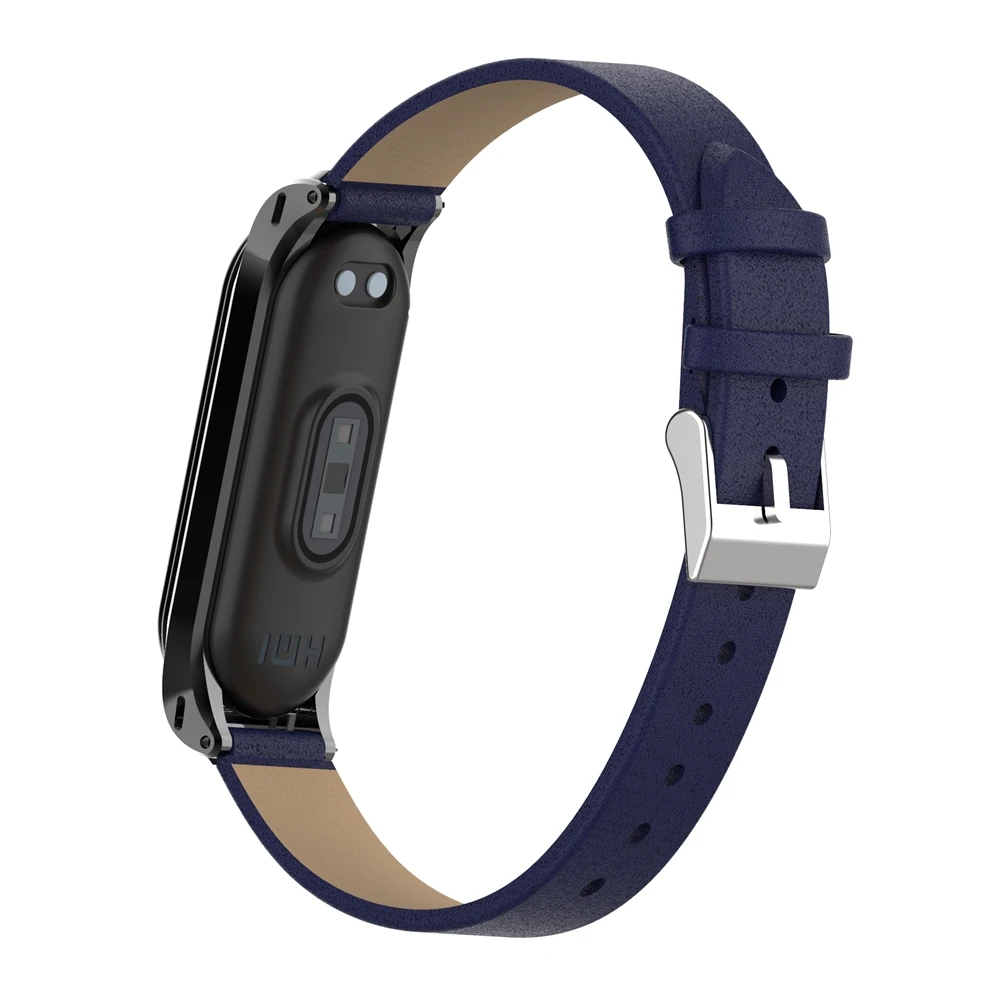 Цветной PU+ металлический чехол для Xiaomi mi band 4 Correa сменный спортивный ремешок mi Band 4 аксессуары ремешок для браслета