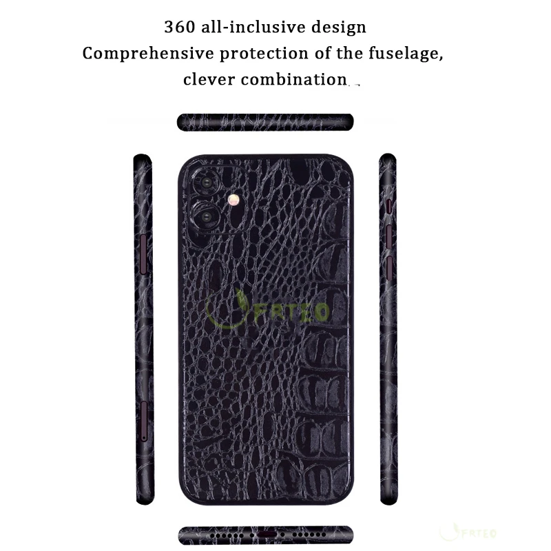 Ультратонкая Роскошная наклейка для телефона для iPhone 11 Pro Max 11 Pro 11 Аллигатор Текстура ПВХ наклейка s задний экран Декоративная кожа