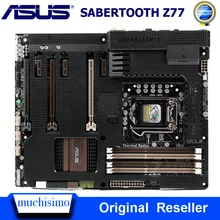 LGA 1155 DDR3 ASUS SABERTOOTH Z77 оригинальная настольная Материнская плата Intel Z77 Cpu i7/i5/i3 32 ГБ DDR3 PCI-E 3,0 Материнская плата ASUS Z77 ATX