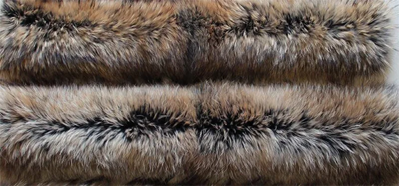 Натуральный мех манжеты оверсайз натуральный мех енота сапоги рукава с манжетами рукав для женщин Зимнее Пальто пуховое пальто перчатки гетры - Цвет: Deep natural color