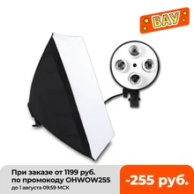 Набор софтбоксов для фотостудии, держатель для видеосъемки с четырьмя крышками, освещение с софтбоксом 50x70 см Набор софтбоксов для фотостудии, держатель для видеосъемки с четырьмя крышками, освещение с софтбоксом 50x70 см