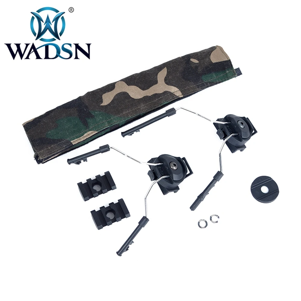 WADSN Softair Peltor ACH ARC Быстрый Шлем рельсовый адаптер Набор для Comtac I comtac II тактические