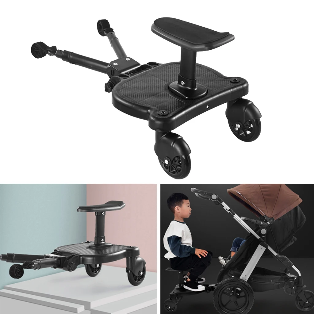 Baby Trolley Organizer Stroller Pedal Adapter Twins Hitchhiker Second Child Auxiliary Trailer Kids Standing Plate Scooter
