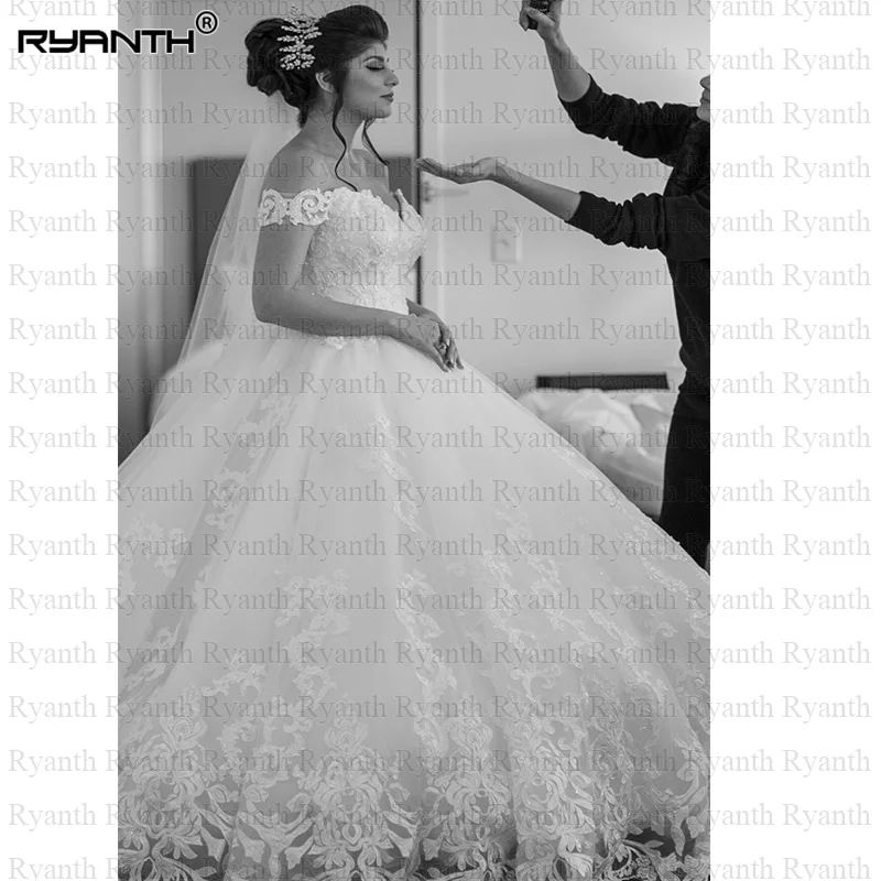 

Custom Made Robe De Mariage Luxury Princess Ball Gown Wedding Dress 2020 Sexy Off The Shoulder Lace Up Back Vestidos de Noiva