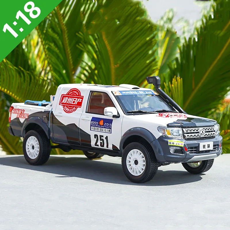 

1:18 scale Dongfeng Ruiqi pickup China Ring Tower Rally Championship Alloy car model Diecast metal vehicle toy kid souvenir gift