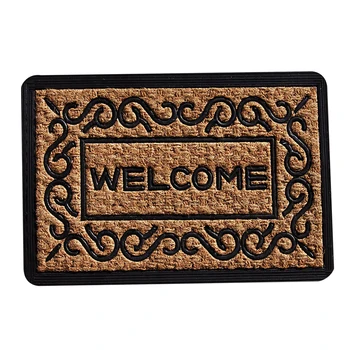 

1Pc Floral 3D Doormat Non-slip Decorative Durable Stylish Elegant Mat Doormat for Office Restaurant Home