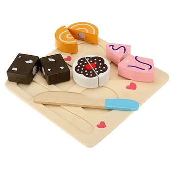 

Kitchen Wooden Play Set Cutting Food