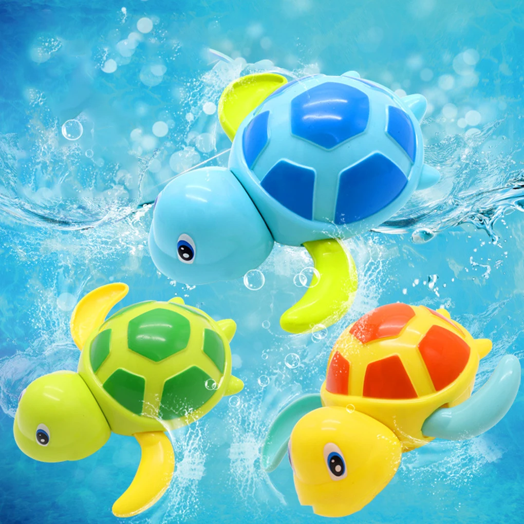 Children Bath Toys Cartoon Design Sealife Wind-up Boys Girls Showering Swimming Paddling Toys