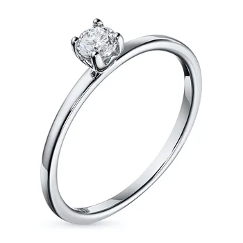 

White gold ring with a diamond e0901kts04160200