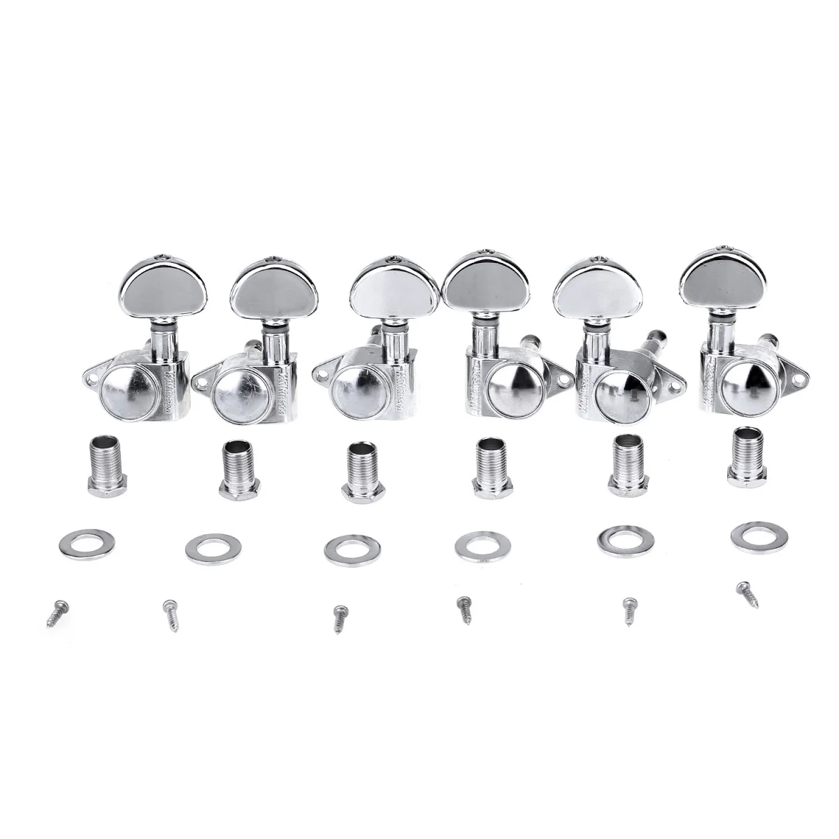 Wilkinson 3R3L Roto Stile Sealed Chitarra Tuners Macchina Heads Tuning Pioli Chiavi Set Per Gibson O Epiphone Les Paul, Chrome