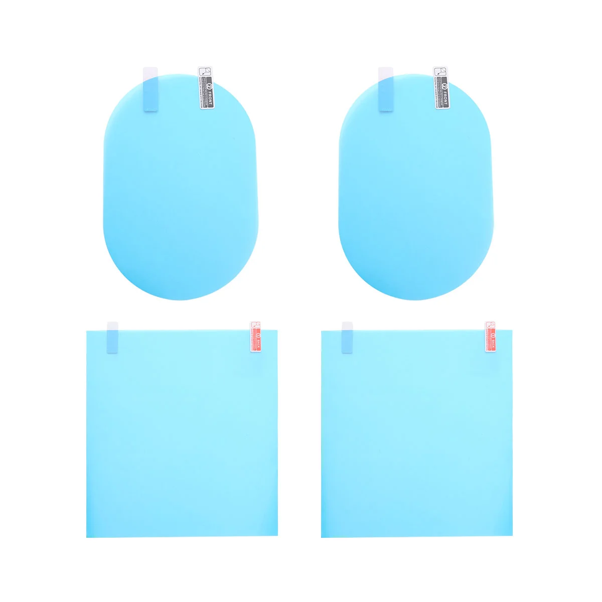 4pcs Car Rearview Mirror Films Nano Waterproof Film Clear Protective