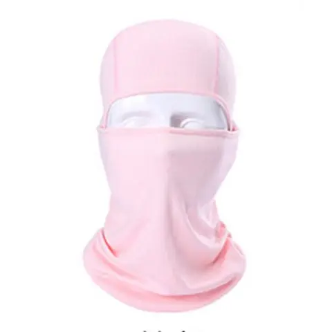 Уличная зимняя спортивная маска для лица CS Балаклава мотоциклетная Мужская и женская дышащая походная мотоциклетная байка для мотогонок и катания на лыжах - Цвет: Pink